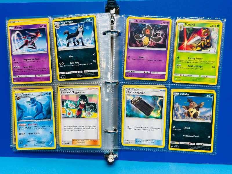 Photo 1 of 025227… final sale no returns/refunds-104 mixed Pokemon cards and stickers in binder