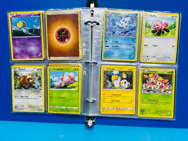 Photo 1 of 025227… final sale no returns/refunds-104 mixed Pokemon cards and stickers in binder