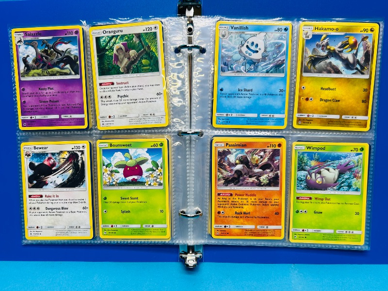 Photo 1 of 025227… final sale no returns/refunds-104 mixed Pokemon cards and stickers in binder
