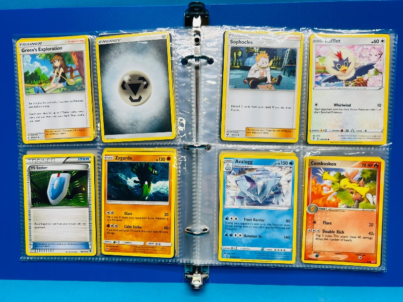 Photo 1 of 025227… final sale no returns/refunds-104 mixed Pokemon cards and stickers in binder