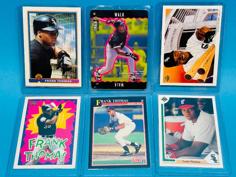 Photo 1 of 025232…6 Frank Thomas  cards in hard plastic sleeves 