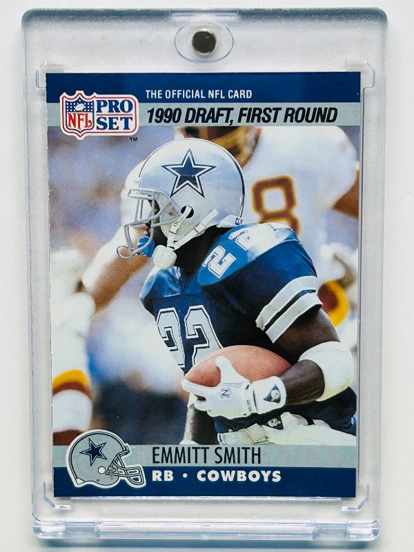 Photo 1 of 025237…Rookie Emmitt Smith card 685 in hard plastic case