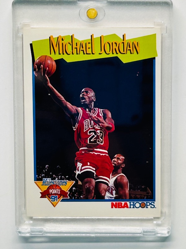 Photo 1 of 025274…Michael Jordan milestone card 317 in hard plastic case