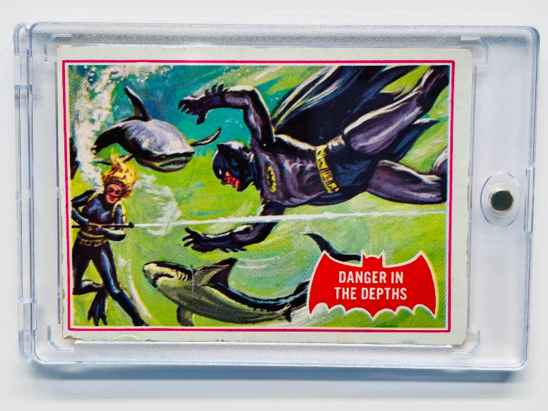 Photo 1 of 025277…vintage 1966 Batman card 14A in hard plastic case