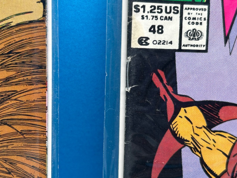 Photo 1 of 025283…damaged- folds, stains, wear -comics in plastic sleeves 