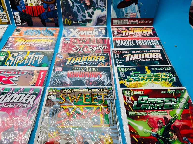 Photo 1 of 025284… final sale no returns/refund-30 mixed comics in plastic sleeves 