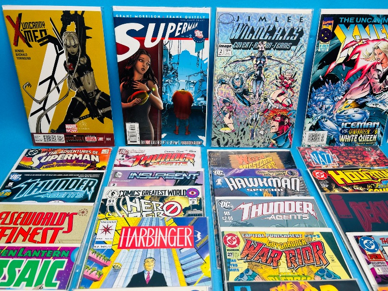 Photo 1 of 025285…  final sale no returns/refund-30 mixed comics in plastic sleeves 