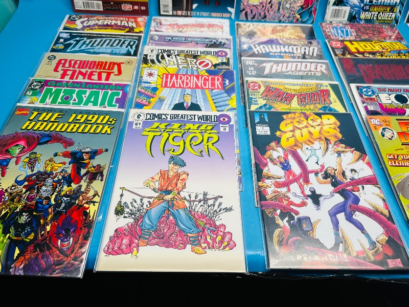 Photo 1 of 025285…  final sale no returns/refund-30 mixed comics in plastic sleeves 