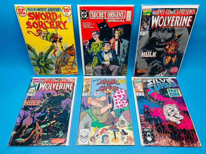 Photo 1 of 025310…damaged- bends, corners-vintage comics in plastic sleeves 