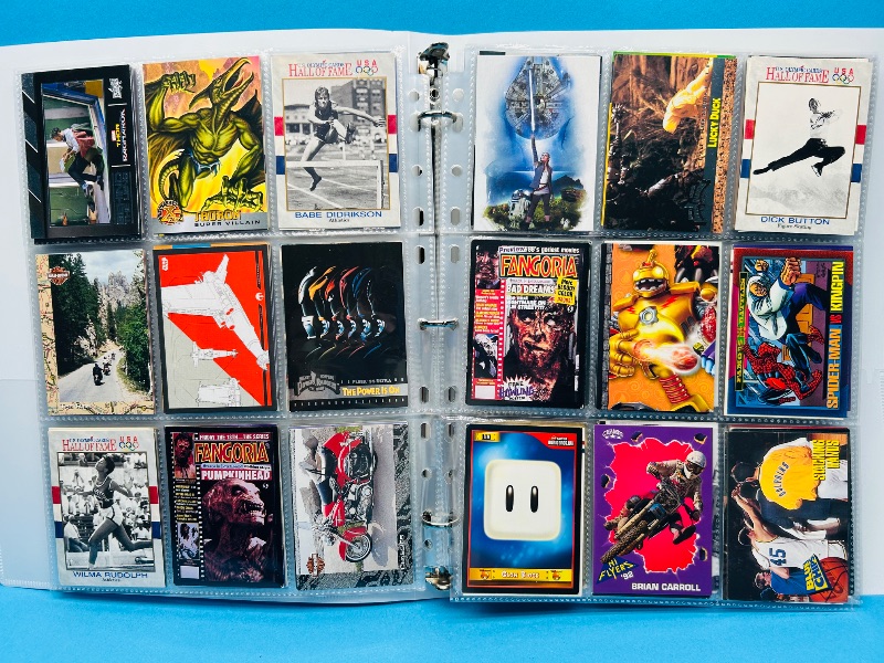 Photo 1 of 025313…final sale no returns/refunds-270 mixed character/game cards in binder