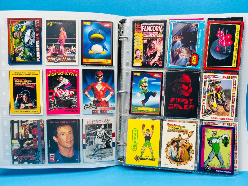 Photo 1 of 025313…final sale no returns/refunds-270 mixed character/game cards in binder