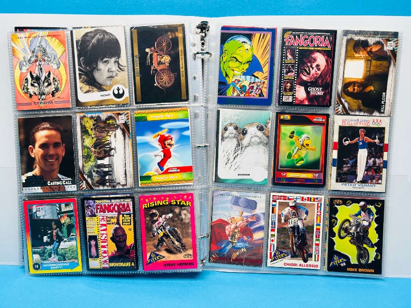 Photo 1 of 025313…final sale no returns/refunds-270 mixed character/game cards in binder