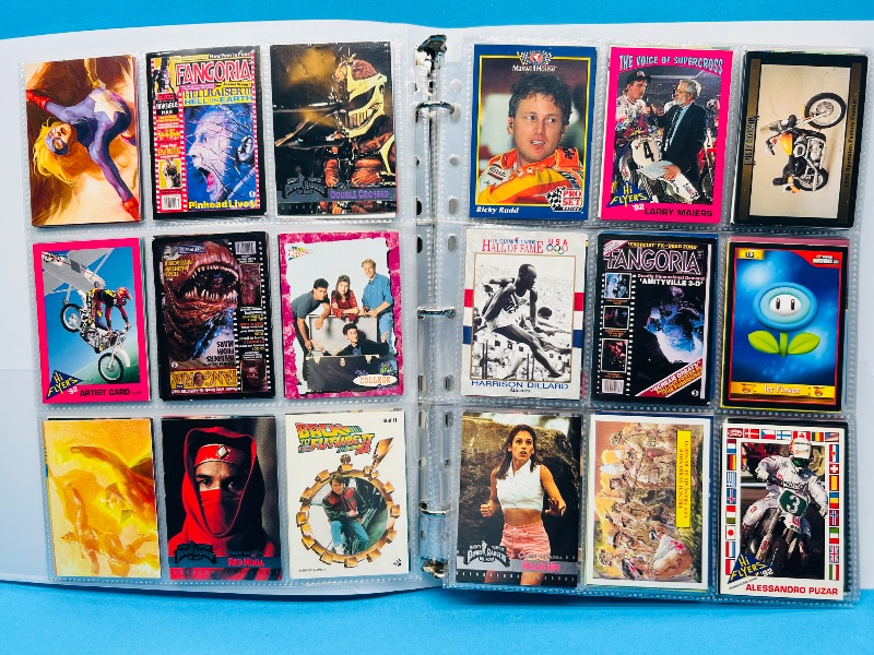 Photo 1 of 025313…final sale no returns/refunds-270 mixed character/game cards in binder