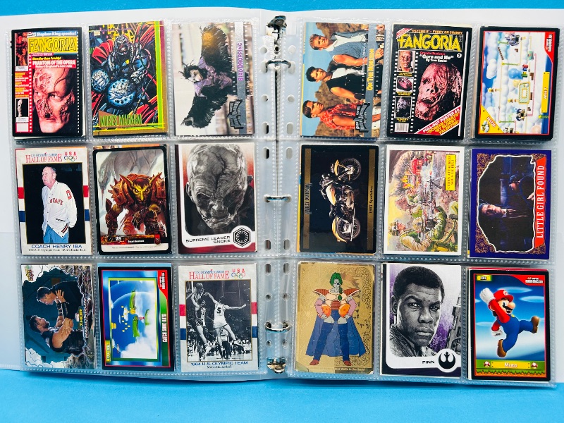 Photo 1 of 025313…final sale no returns/refunds-270 mixed character/game cards in binder