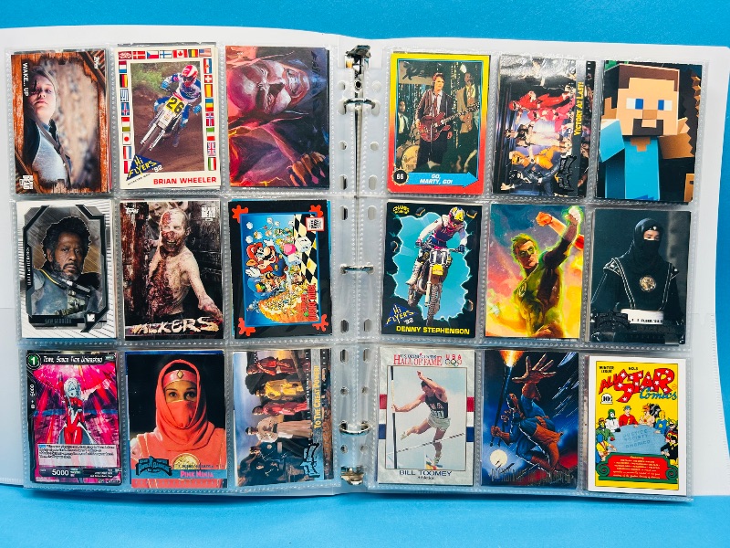 Photo 1 of 025314… final sale no returns/refunds-270 mixed character/game cards in binder