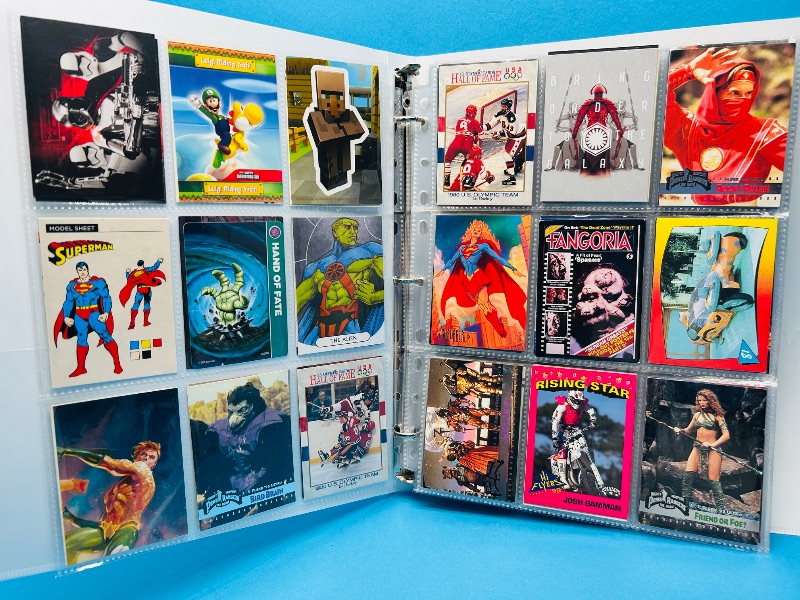Photo 1 of 025314… final sale no returns/refunds-270 mixed character/game cards in binder