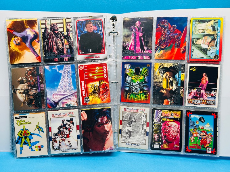 Photo 1 of 025314… final sale no returns/refunds-270 mixed character/game cards in binder