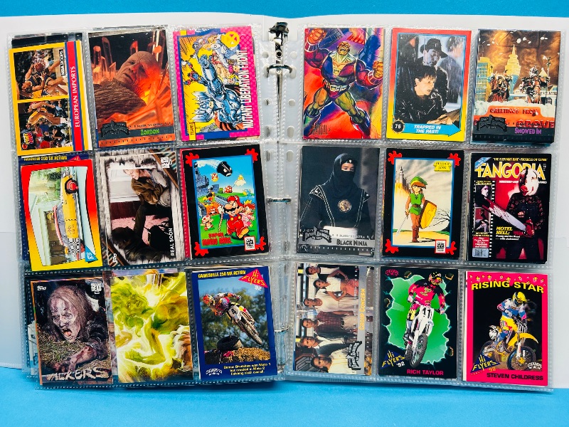 Photo 1 of 025314… final sale no returns/refunds-270 mixed character/game cards in binder