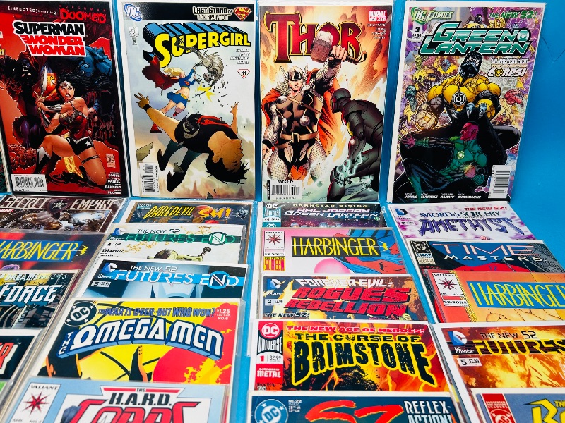 Photo 1 of 025324…final sale no refunds/returns-30 misc comics in plastic sleeves 