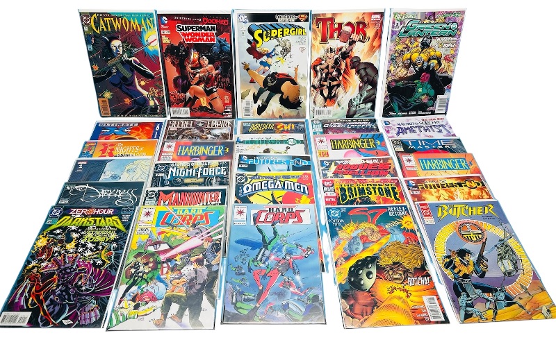 Photo 1 of 025324…final sale no refunds/returns-30 misc comics in plastic sleeves 