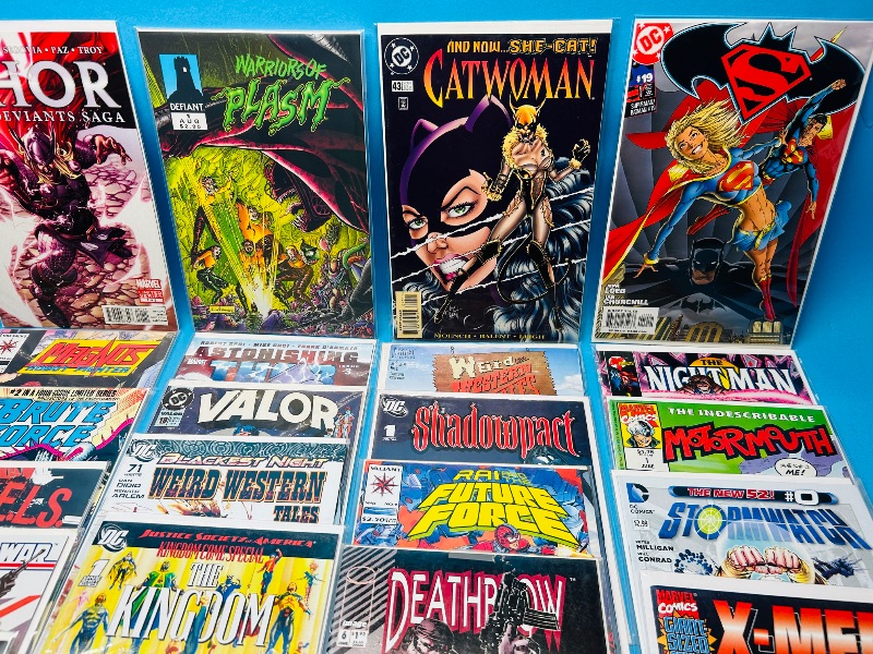 Photo 1 of 025325… final sale no refunds/returns-30 misc comics in plastic sleeves 
