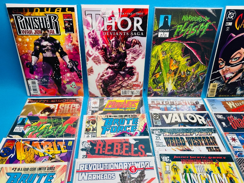 Photo 1 of 025325… final sale no refunds/returns-30 misc comics in plastic sleeves 