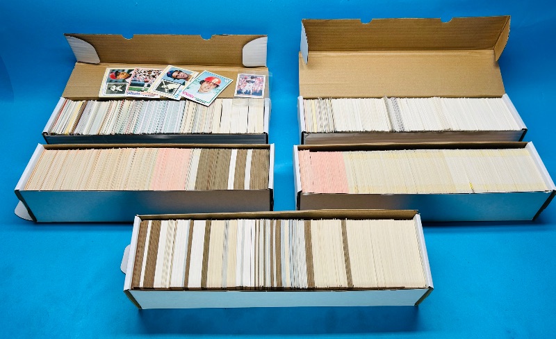 Photo 1 of 025328… final sale no refunds/returns 4000+ mixed baseball cards in boxes