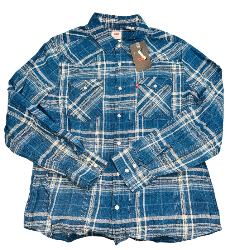 Photo 1 of 025421…mens Levi’s size M flannel cowboy shirt -- like new condition MEdium
