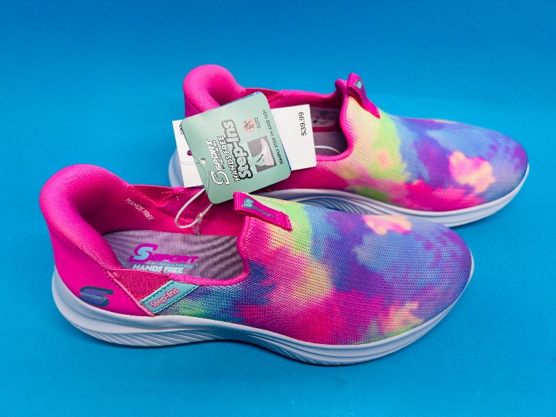 Photo 1 of 025426…Skechers kids hands free step ins size 1 - like new condition 