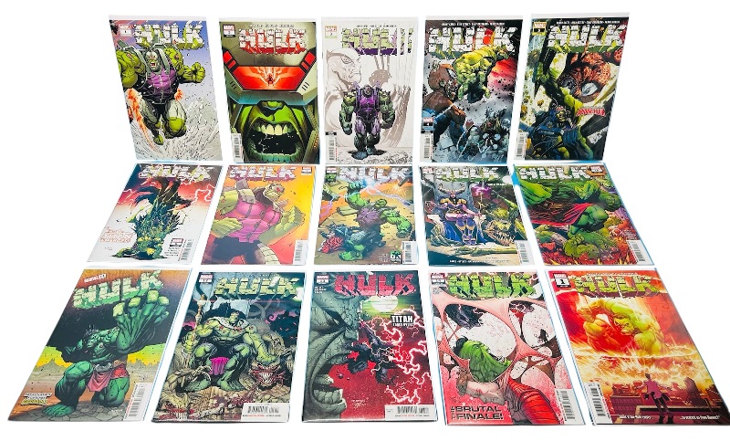 Photo 1 of 025503…Hulk #1-14 and #1 comics in plastic sleeves 