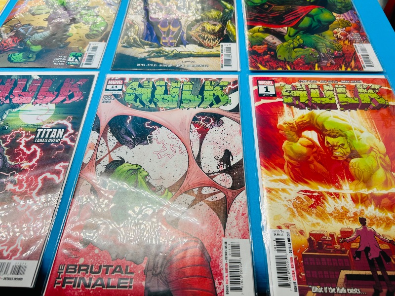 Photo 1 of 025503…Hulk #1-14 and #1 comics in plastic sleeves 