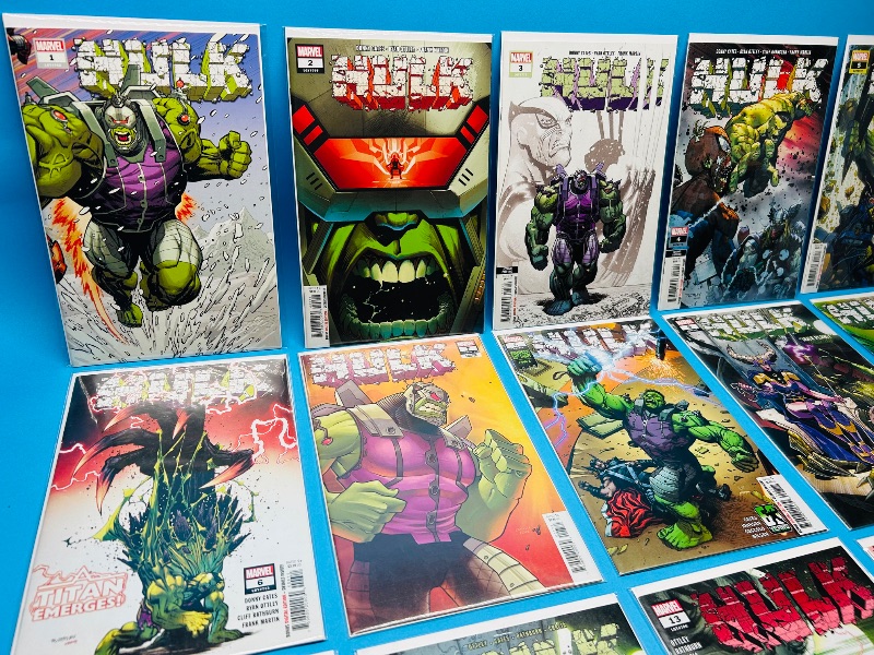 Photo 1 of 025503…Hulk #1-14 and #1 comics in plastic sleeves 