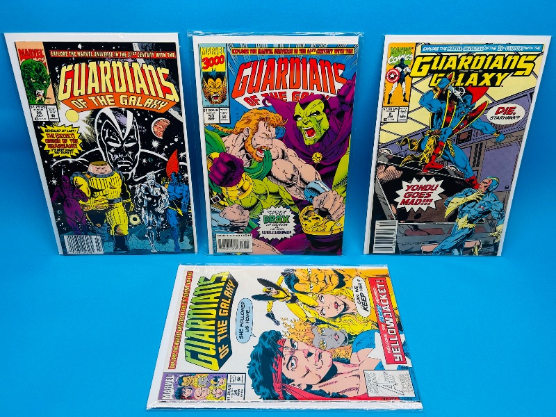 Photo 1 of 025525…4 vintage guardians of the Galaxy comics in plastic sleeves 
