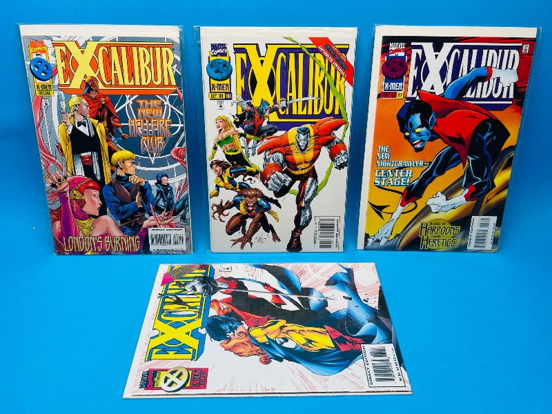 Photo 1 of 025531…4 Excalibur comics in plastic sleeves 