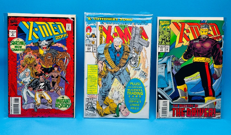 Photo 1 of 025535…3 X-men comics in plastic sleeves 