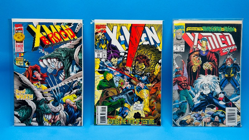 Photo 1 of 025551…3 X-men  comics in plastic sleeves 