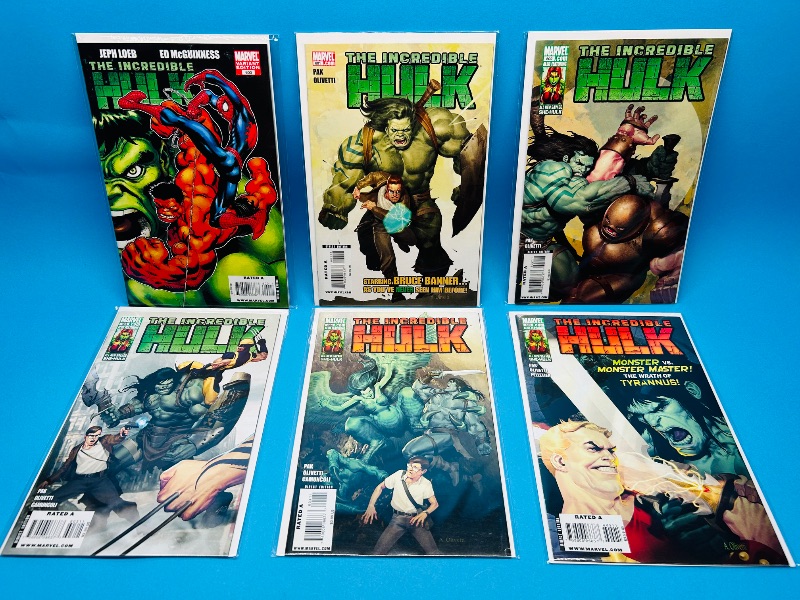 Photo 1 of 025560…hulk #600-605  comics in plastic sleeves 