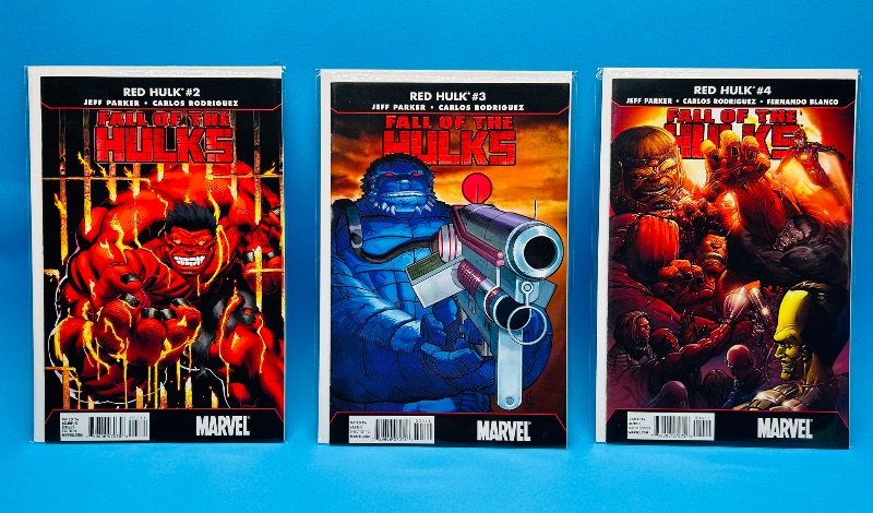 Photo 1 of 025562…Red Hulk #2-4  comics in plastic sleeves 