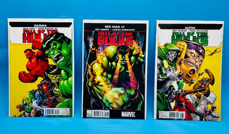 Photo 1 of 025563…Fall of the Hulk #1  comics in plastic sleeves 
