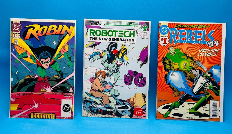 Photo 1 of 025564…3 comics all #1’s in plastic sleeves 