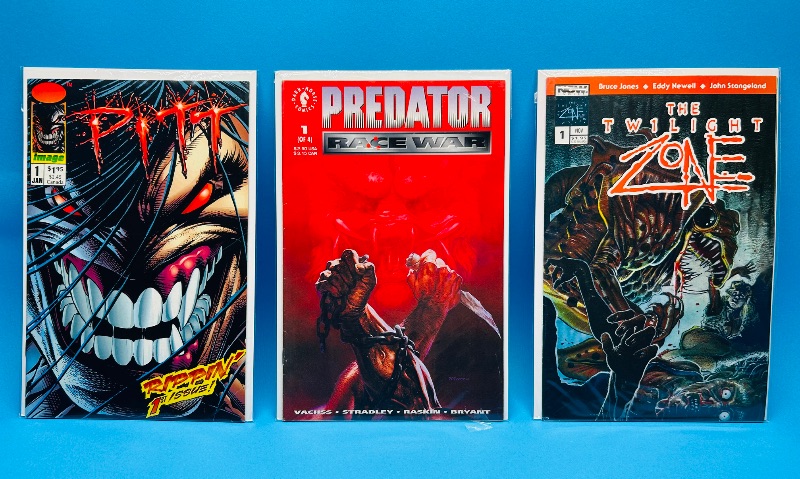 Photo 1 of 025566…3  comics all #1’s in plastic sleeves 