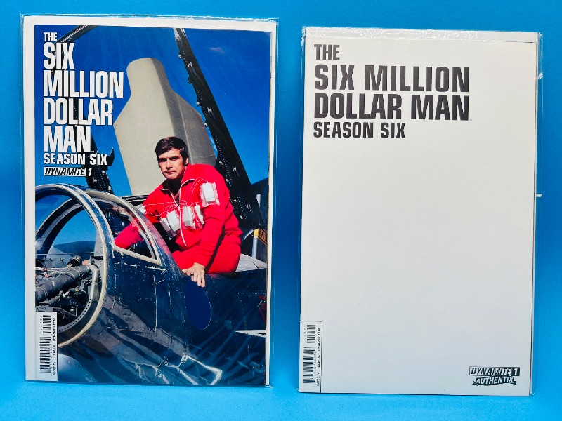 Photo 1 of 025567…six million dollar man comics in plastic sleeves 