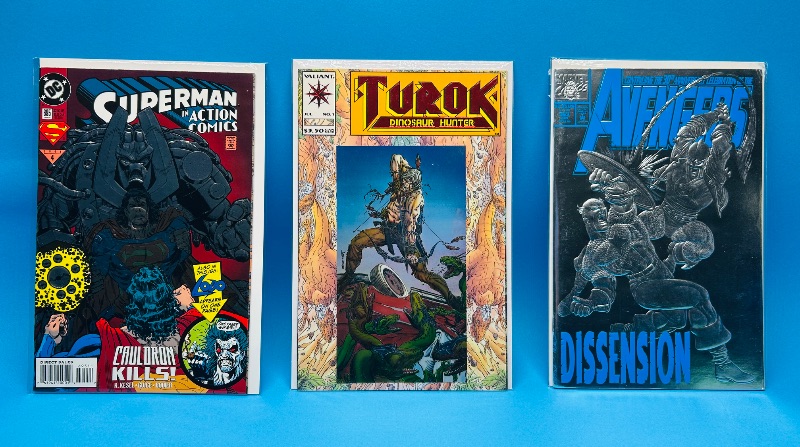 Photo 1 of 025569…comics with special covers in plastic sleeves 