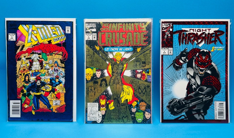 Photo 1 of 025570…3 specialty covers comics all #1’s in plastic sleeves 