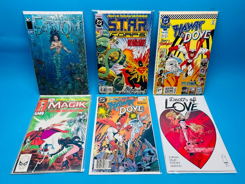 Photo 1 of 025572…6  comics all #1’s in plastic sleeves 