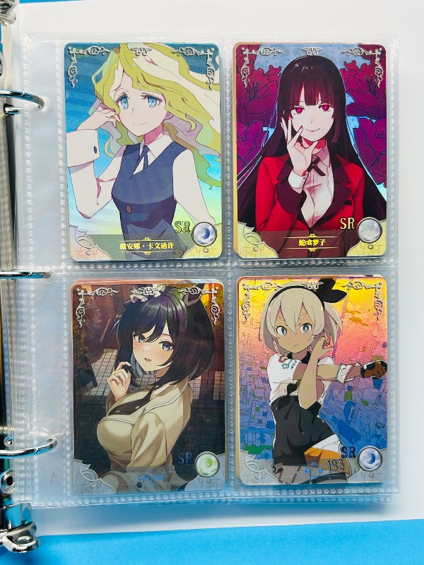 Photo 1 of 025574… final sale no return/refund-80 misc holo asian Anime cards in binder