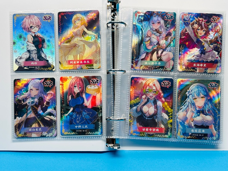 Photo 1 of 025575…  final sale no return/refund-96 misc holo asian Anime cards in binder