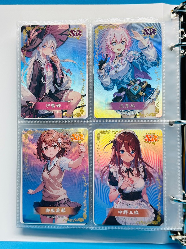 Photo 1 of 025575…  final sale no return/refund-96 misc holo asian Anime cards in binder