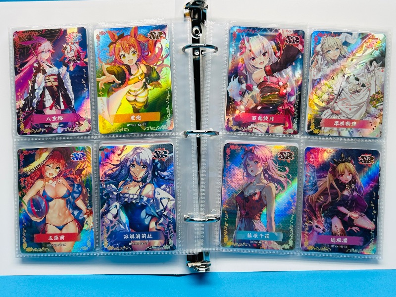 Photo 1 of 025575…  final sale no return/refund-96 misc holo asian Anime cards in binder