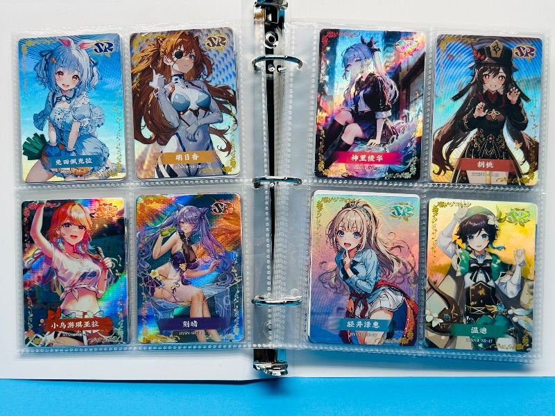 Photo 1 of 025575…  final sale no return/refund-96 misc holo asian Anime cards in binder